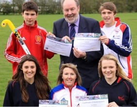Robbie Gleeson, Cllr Pat Corfield, Joshua Hill, Beth Cobden, Tracey Hallam and Lauren Massey