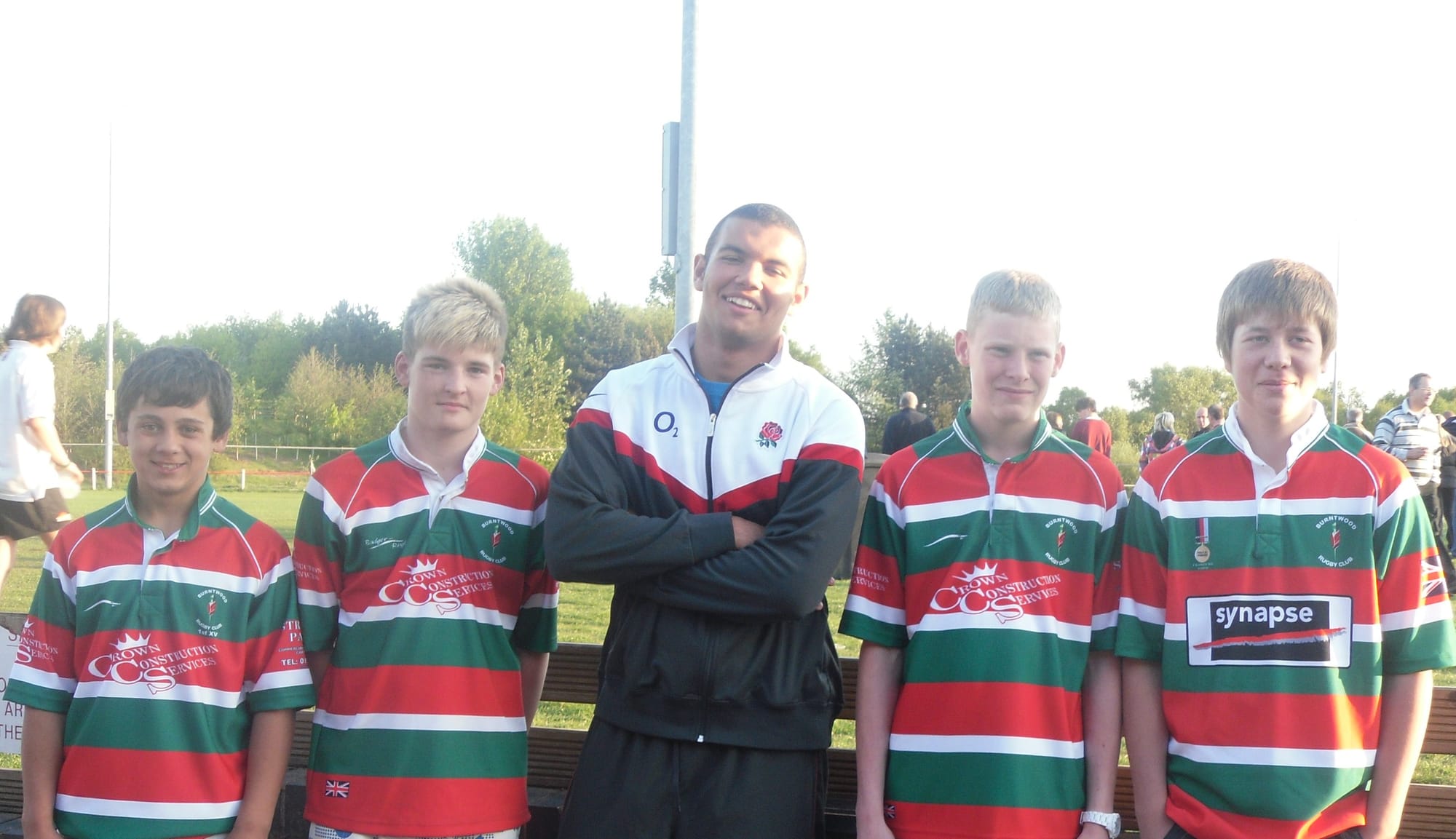 (L to R) Joshua Smith and Josh Maddox Under 13s , Ryan Mason Under 16s Leicester Tigers Academy and England U16s, Callum Heath and Sean Latham Under 14s