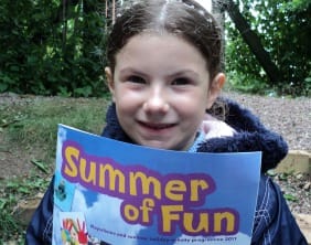 Georgia Wilson with the Summer of Fun programme