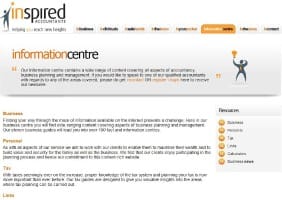 The new Inspired Accountants website
