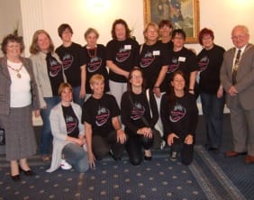 The German visitors with their Lichfield hosts and Cllr Norma Bacon and Cllr Brian Bacon