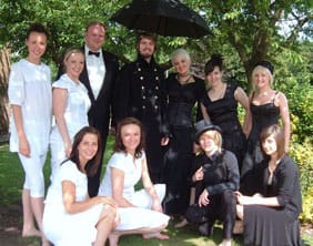 Performers from Lichfield's Sajja Arts Collective who performed The Creation of Heaven and Hell