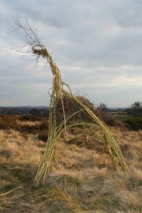 A deer made from willow