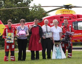 Midlands Air Ambulance staff and volunteers