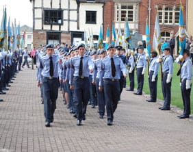 Cadets-marched-in-mixed-flights_-standing-side-by-side-with-collegues-from-squadrons-across-the-region_