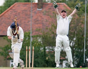 Action from the Diocese of Lichfield's Church Times Cricket Cup final