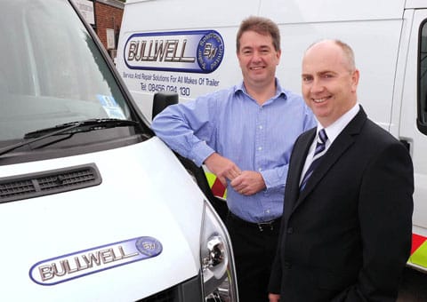 Bullwell Trailer Solutions financial director Kevin Tomlinson with managing director Gary Bulley