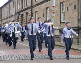 The-parade-marches-off-on-the-long-road-to-the-guildhall-where-the-VVIPs-took-the-salute_-