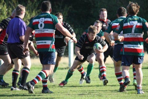 Action from Burntwood RUFC v Lutterworth RUFC. Pic: Joanne Gough