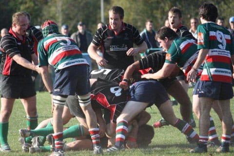 Action from Burntwood RUFC v Lutterworth RUFC. Pic: Joanne Gough