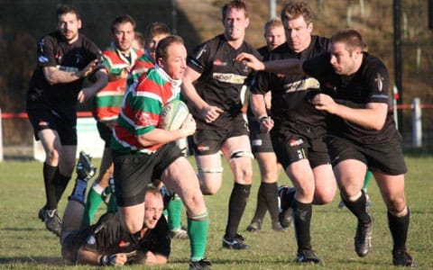 Action from Burntwood RUFC v Spartans. Pic: Joanne Gough