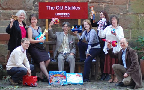 The launch of Lichfield Cathedral's 2011 toy appeal