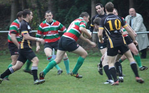 Action from Bridgnorth RUFC v Burntwood RUFC. Pic: Joanne Gough