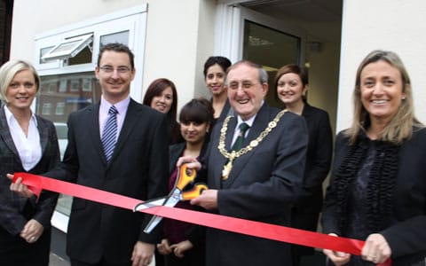Dr Neville Brown opens the new Bell Cornwall Recruitment branch in Lichfield Dr Neville Brown opens the new Bell Cornwall Recruitment branch in Lichfield