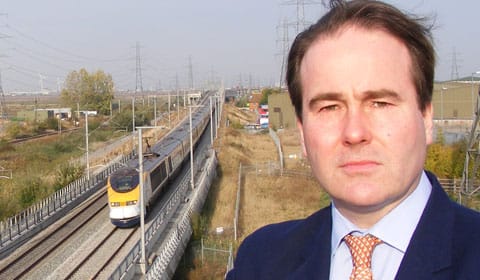Christopher Pincher MP at the HS1 route