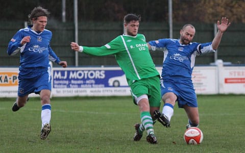 Darren Stride makes a challenge. Pic: Dave Birt