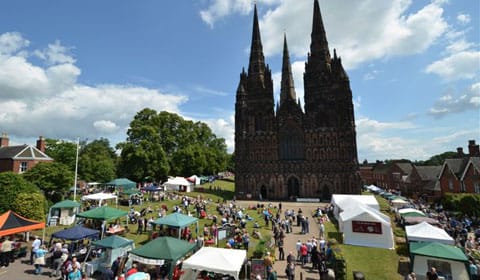 The Lichfield Festival market