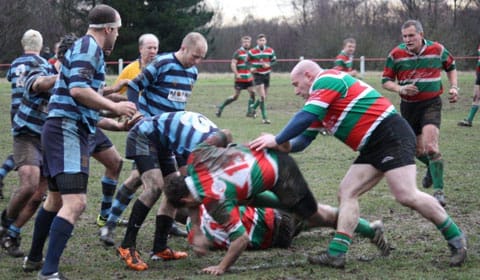Action from Burntwood RUFC v Shrewsbury RUFC. Pic: Joanne Gough