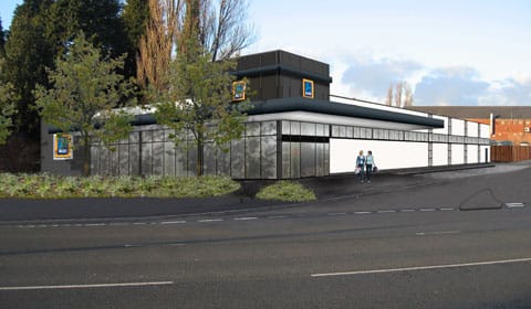 An artist's impression of the new Aldi store An artist's impression of the new Aldi store