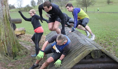 Runners taking on the Xtreme 10K Challenge course Runners taking on the Xtreme 10K Challenge course