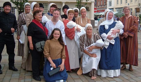 The cast of the 2009 Lichfield Mysteries production of The Slaughter of the Innocents