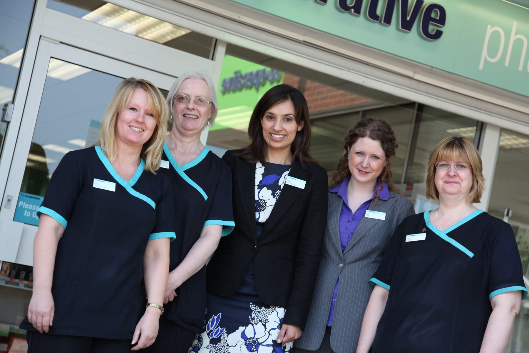 Sukhy Somal with the team at the Boley Park pharmacy Sukhy Somal with the team at the Boley Park pharmacy