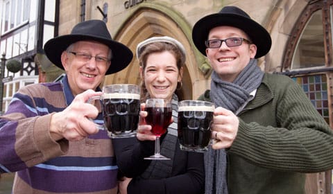 Paul Stratton, Betty Legathe and Chris Newcombe. Pic: Robert Yardley