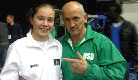 Sophie Capewell with Barry McGuigan Sophie Capewell with Barry McGuigan