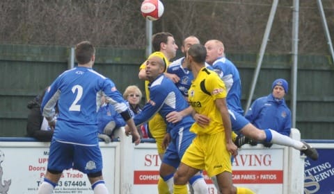 Goal mouth scramble