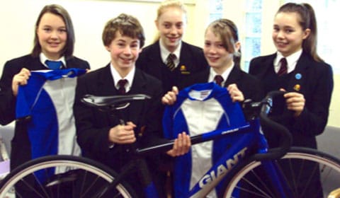 Nether Stowe School's young cycling stars