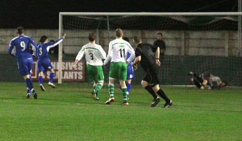 Chasetown's Mark Branch scores from the penalty spot. Pic: Dave Birt Chasetown's Mark Branch scores from the penalty spot. Pic: Dave Birt