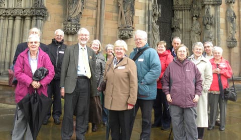 Tour operators taking a look at Lichfield Cathedral Tour operators taking a look at Lichfield Cathedral
