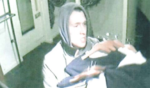 CCTV images of the man burgling Cure on Bore Street in Lichfield CCTV images of the man burgling Cure on Bore Street in Lichfield