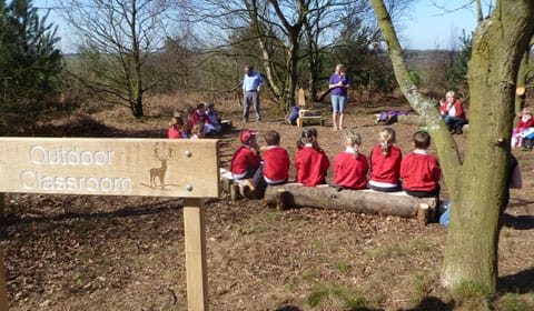 The outdoor classroom at Gentleshaw Common
