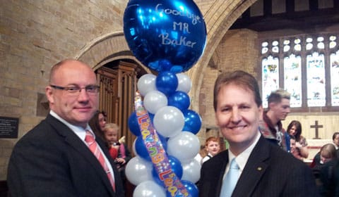 Jon Baker with Cllr Matthew Ellis