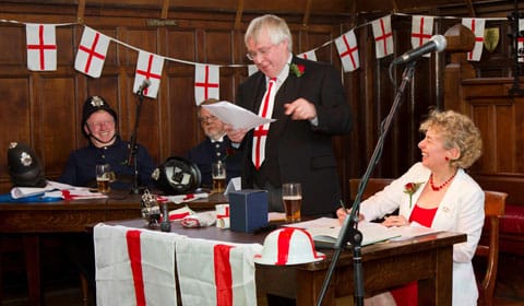 Steward of the Manor Peter Young tries to keep the Court in order. Pic: Robert Yardley