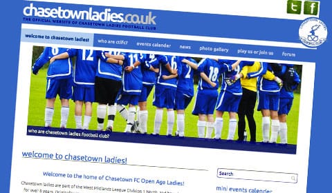 The new chasetownladies.co.uk website