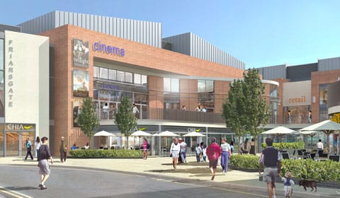 A new artist's impression of the Friarsgate development