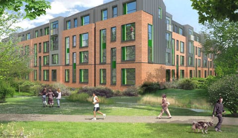 An artist's impression of the new Friary Outer apartments An artist's impression of the new Friary Outer apartments