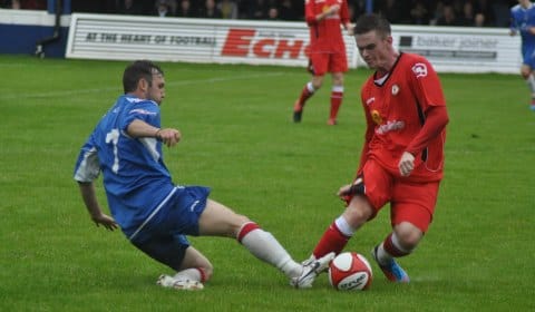 Anthony Maguire gets a tackle in. Pic: Pamela Mullins Anthony Maguire gets a tackle in. Pic: Pamela Mullins