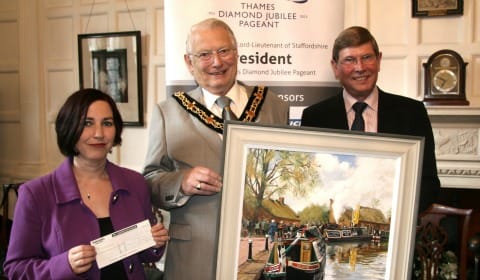 Emma Hodges with Cllr Ian Lawson and Ian Dudson Emma Hodges with Cllr Ian Lawson and Ian Dudson