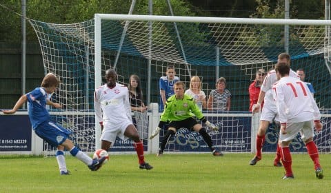 Andy Westwood curls in to put the result beyond doubt. Pic: Dave Birt Andy Westwood curls in to put the result beyond doubt. Pic: Dave Birt