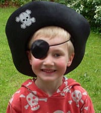 Pirate-Henry-Epstein-age-4 Henry Epstein tries on his pirate outfit