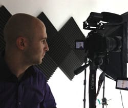 Daniel Smith in the studio