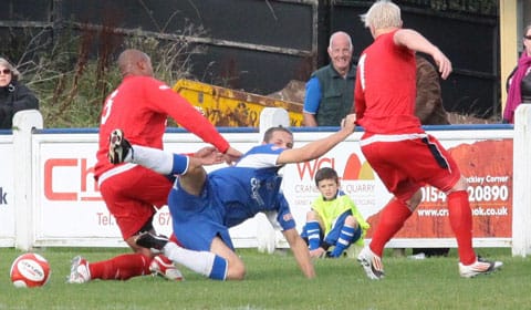 Paul Sullivan is challenged by two St Neots men. Pic: Dave Birt