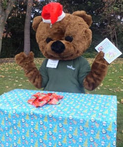 Ranger Ted getting ready for the Beacon Park Christmas trail
