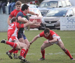 Action from Lichfield v Whitchurch. Pic: Sam Baker