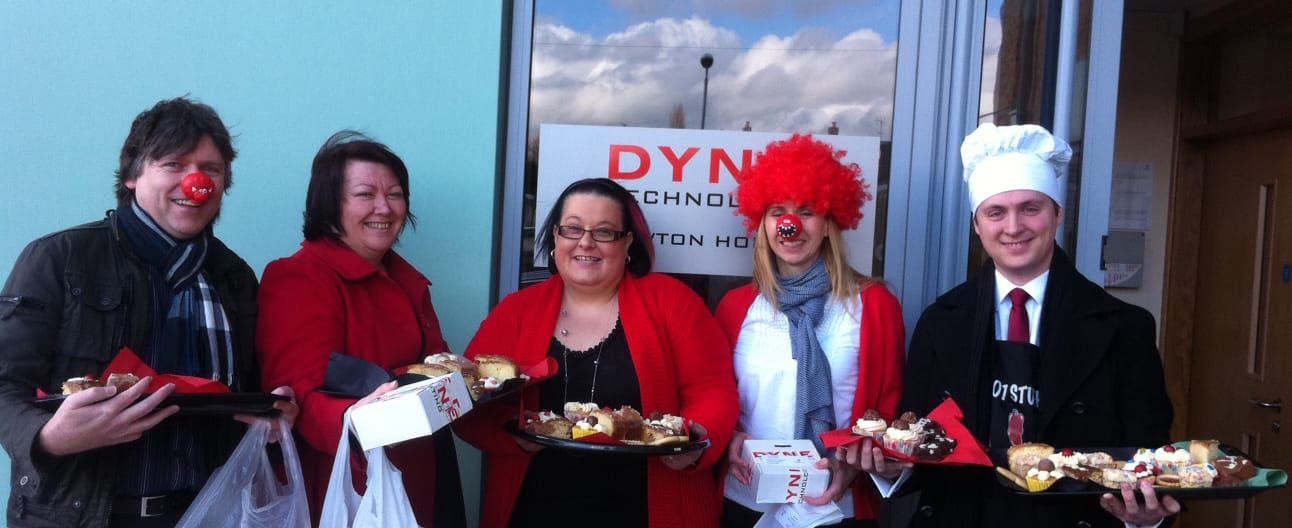 Comic-Relief-Bake-Off-2013-v1 Staff at Dyne Technology Ltd raise money with a Comic Relief Bake Off sale