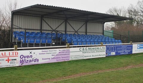 The new seated stand at Lichfield City. Pic: Lichfield City FC