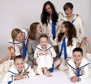 Los---children-(sailors) Sophie Randal as Maria with some of the children. Picture: Robert Yardley